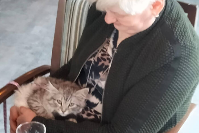 Zima en Lenka kwamen op visite