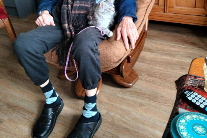 Zima en Lenka kwamen op visite