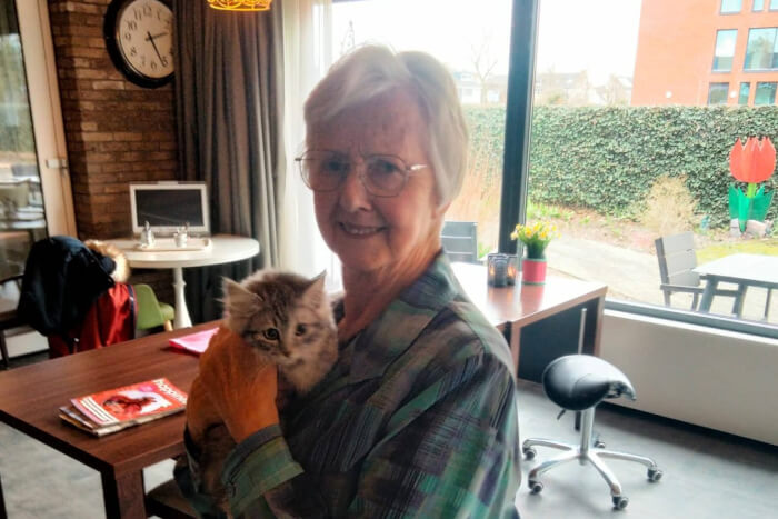 Zima en Lenka kwamen op visite