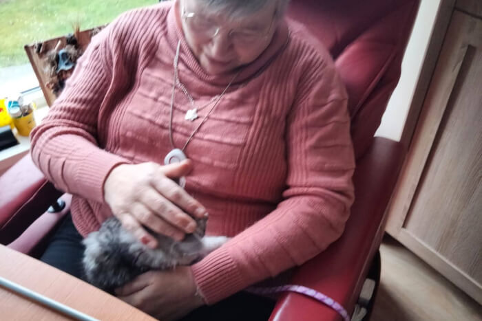 Zima en Lenka kwamen op visite