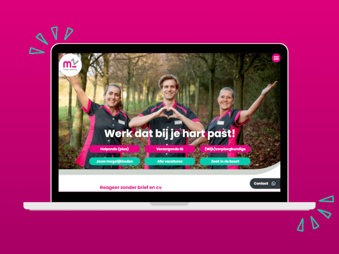 Vernieuwde werken bij Magentazorg website live
